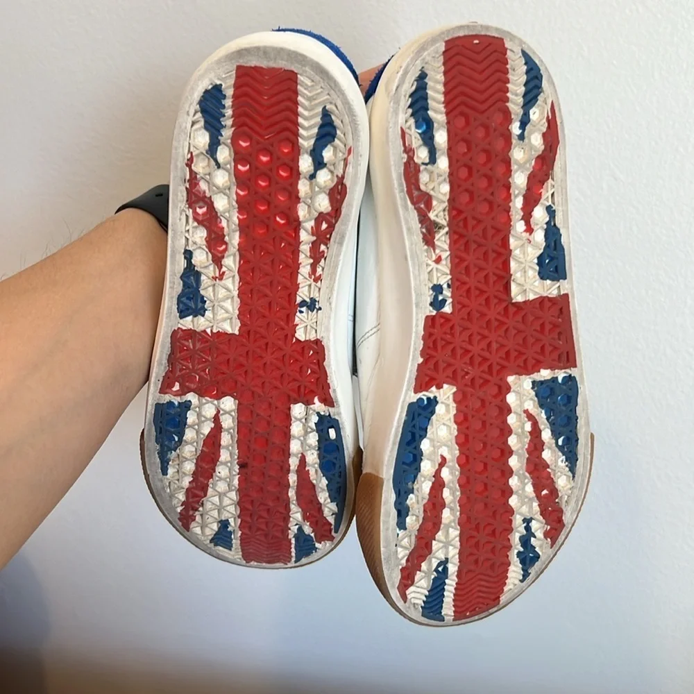Mini Boden Boys Leather Low Tops
